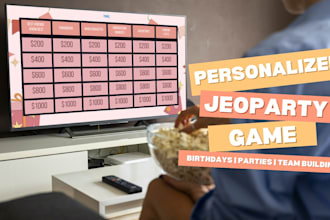 create a custom jeopardy game for your party or event