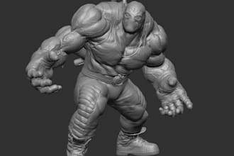 sculpt 3d miniatures for 3d printing