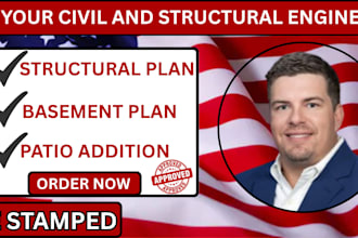 licensed engineer, patio addition, shed plan, shop drawing, full blueprint, site