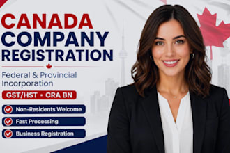 canada company registration, federal incorporation, cra number for non residents