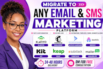 migrate to klaviyo mailchimp activecampaign beehiiv kit keap substack mailerlite