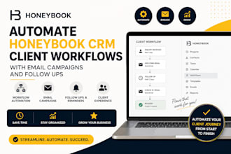automate honeybook crm client workflows with email campaigns and follow ups