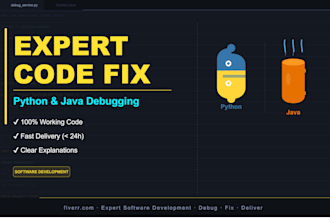 debug and fix your python or java code