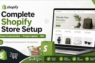 complete shopify store setup and app develoment