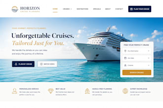 build wix cruise planner website travel agent cruise vacation planner website