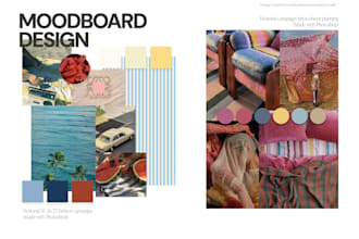 create professional fashion moodboards and visual concepts