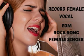 record female vocals for rock and edm tracks