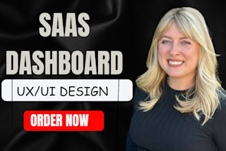 design saas website UI UX, startup landing page and dashboard in figma