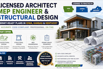 mep engineer plan license architect structural design in iowa kansas kentucky