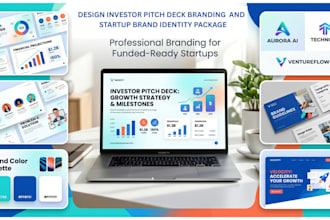 design investor pitch deck branding nd startup brand identity package brand name