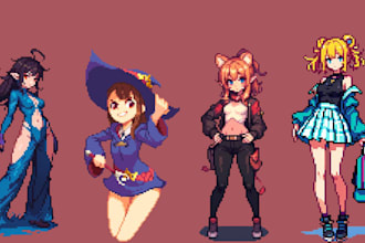 do nsfw pixel art animation sprite sheet pixel art character 8bit 16bit game art