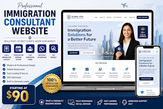 design immigration consultant website immigration agency visa consultant website