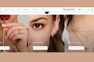 design jewelry website jewelry store jewelry shopify website jewelry logo