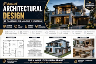 architectural 3d modelling, autocad 2d floor plan, sketch up model and rendering