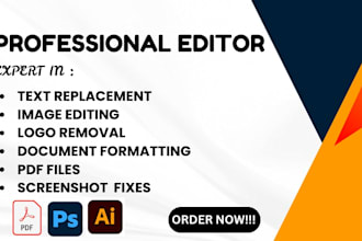 professionally replace text in images, screenshots, pdfs and documents