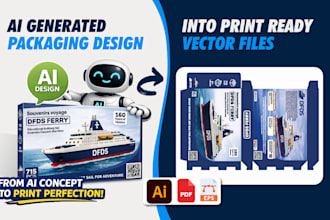 convert ai generated packaging design to print ready files