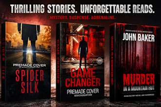 create urban book cover thriller, mystery crime romance book cover fantasy book