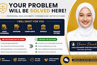 draft legal pleadings, motions, complaints, appeals, petition and demand letters