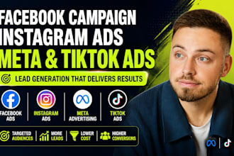 do facebook campaign instagram ads,meta advertising tiktok ads, leads generation