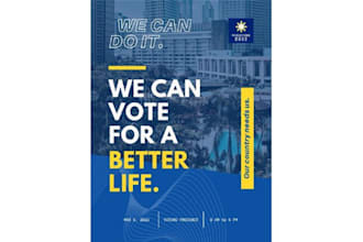 professional political campaign flyers, posters, yard signs