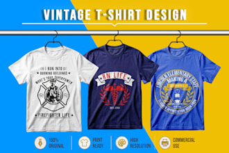 design vintage retro badge t shirt design