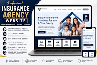 design insurance agency website insurance broker website agent website
