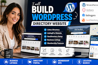 build wordpress directory website listingpro listeo geodirectory or mylisting