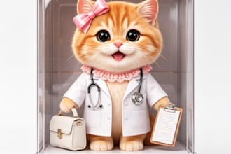 create a custom pet action figure from your pet photo