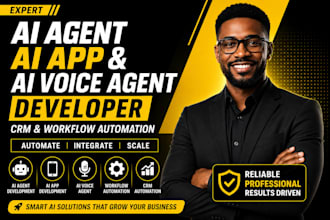 build ai agent, ai app, ai voice agent, CRM and workflow automation