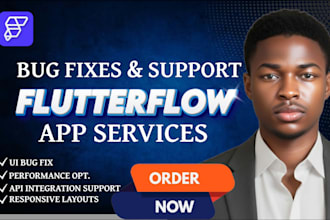 fix flutterflow UI, resolve responsive layout bugs, and clean widget tree