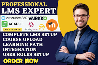 setup moodle litmos articulate 360 vairkko suite ispring suite weschool acadle