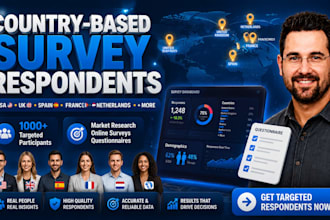 recruit USA UK canada spain germany and targeted country survey respondents