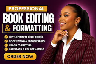 be developmental book editor, book editing and formatting, kdp ebook formatting