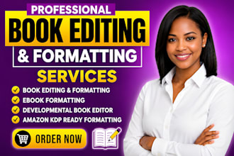 do book editing and formatting, ebook formatting, developmental book editor