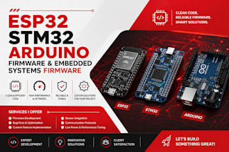 develop esp32 stm32 arduino firmware and embedded systems firmware