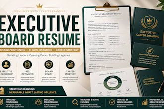 write executive board resume and c suite leadership branding