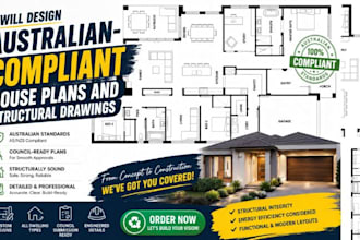 design australian compliant house plans and structural drawings