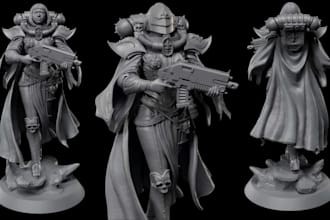 sculpt 3d miniatures warhammer 3d figurine dnd tabletop 3d model