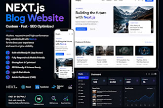 develop a customized blog website