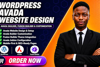 build wordpress using avada theme, avada website builder, avada customization