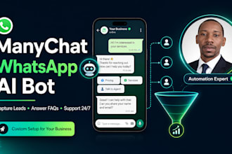 build a whatsapp chatbot with manychat ai for lead generation support