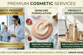 develop formulations for your cosmetic products skin care