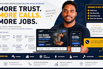 design a professional contractor, roofing, hvac or construction website
