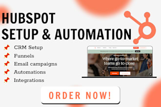 setup hubspot CRM automation campaign workflow email expert