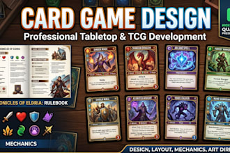 design custom card game and trading card game systems