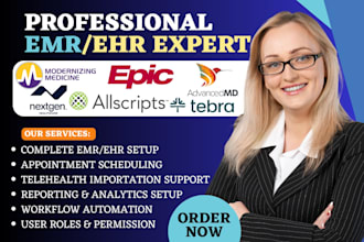 setup emr advancedmd epic emr modmed nextgen office ehr tebra allscripts emr