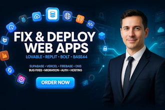 fix deploy web app with lovable replit bolt supabase dns vercel firebase base44