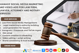 be your attorney and law firm social media marketing manager