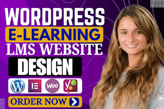 build wordpress lms website, membership website and online lms website design