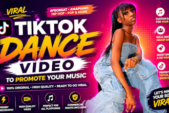 create a viral afrobeat tiktok dance video to promote your song